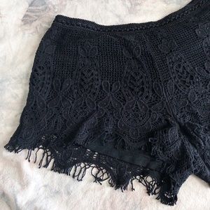 Lacy, Black Short Shorts